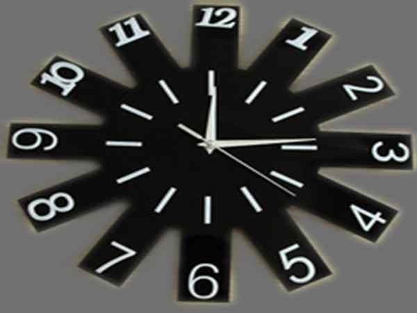 黑色亞克力掛鐘 黑色亞克力掛鐘